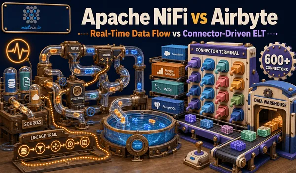 Apache NiFi vs Airbyte: Data Flow vs ELT