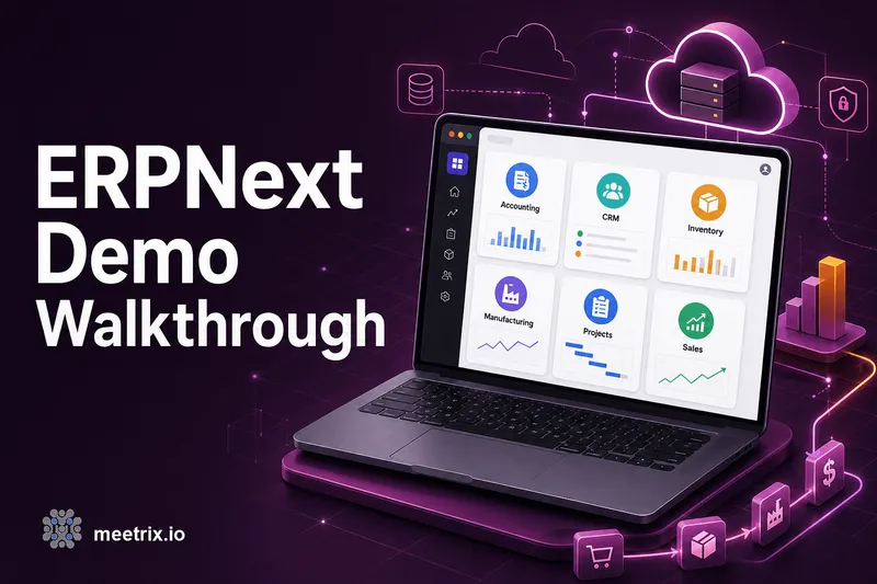ERPNext Demo Walkthrough: What You Get After Install