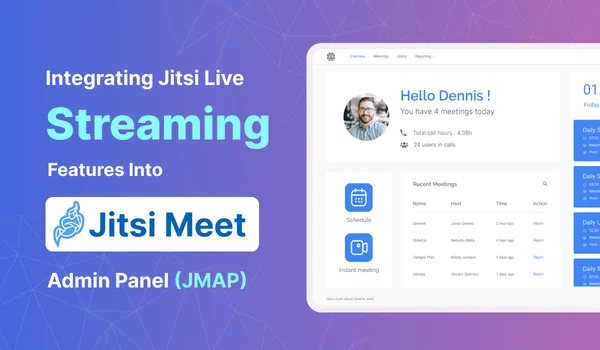 Integrating Jitsi Live Streaming Feature via Jitsi Meet Admin Panel (JMAP)
