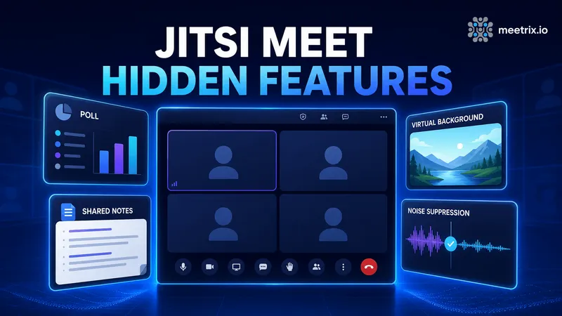 Jitsi Meet Hidden Features: Polls, Backgrounds, Etherpad