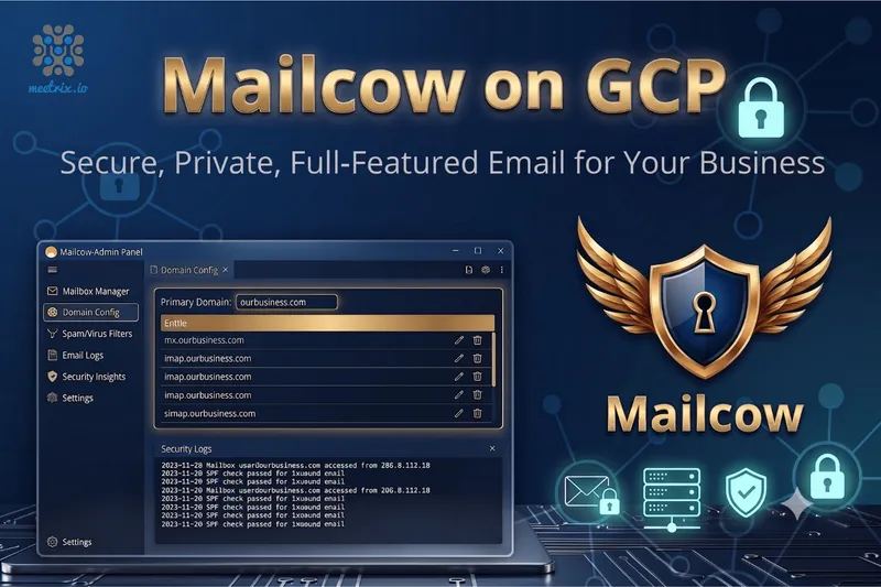 Mailcow Mail Server on GCP Marketplace by Meetrix - Deploy in Minutes