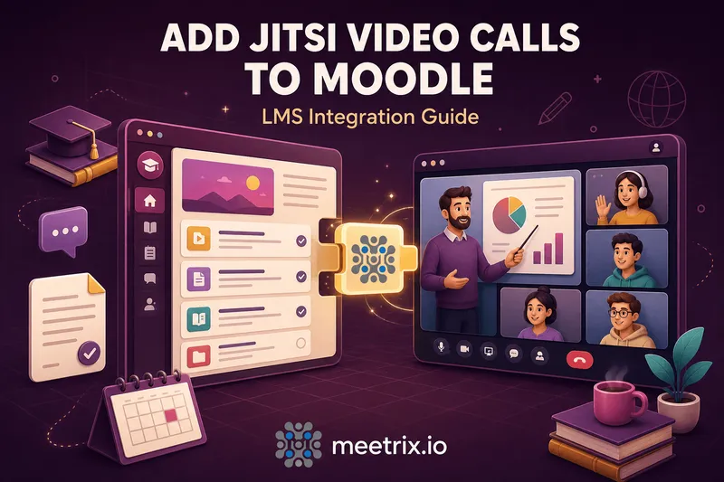 Add Jitsi Video Calls to Moodle (LMS Integration Guide)