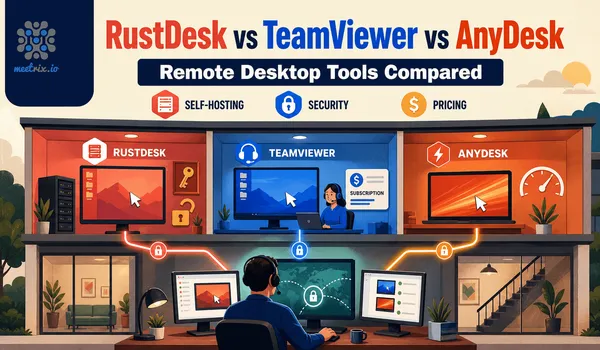 RustDesk vs TeamViewer vs AnyDesk: Remote Desktop Compared