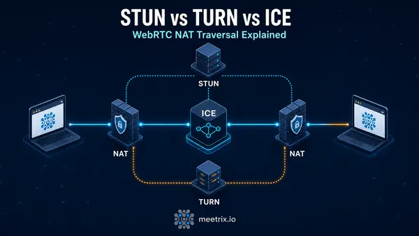 STUN vs TURN vs ICE: WebRTC NAT Traversal Explained