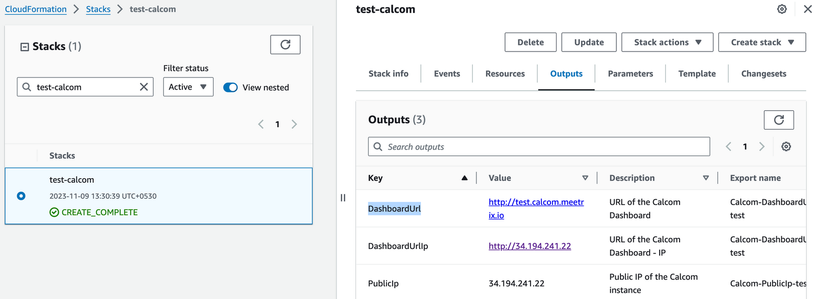 Accessing the Cal.com dashboard URL
