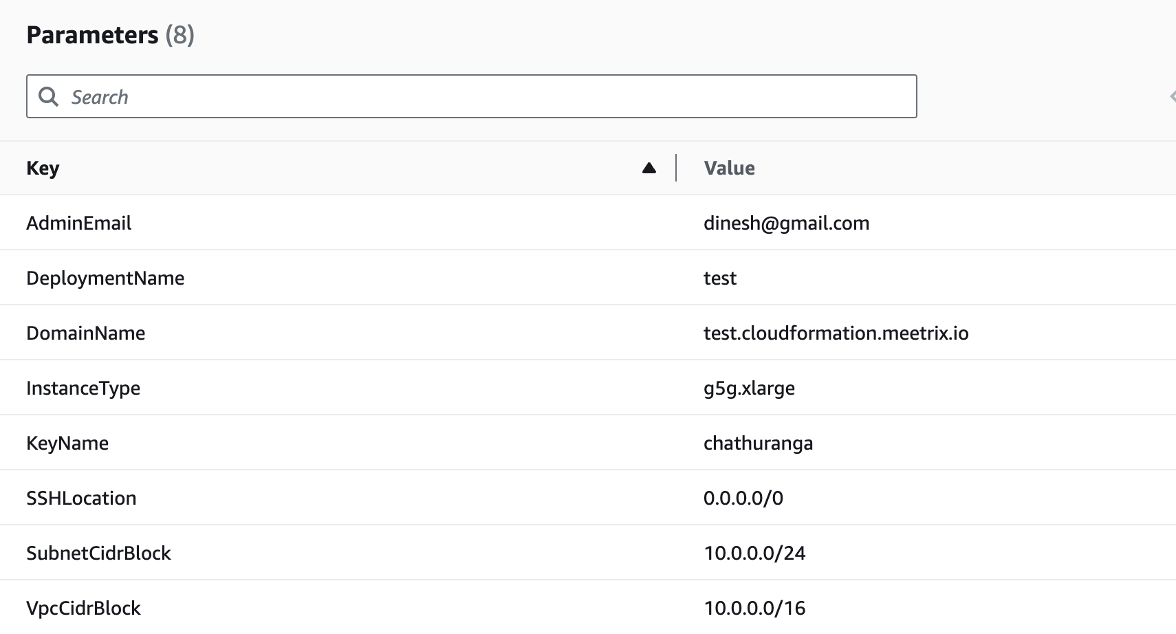 CloudFormation stack parameters for DeepSeek Coder