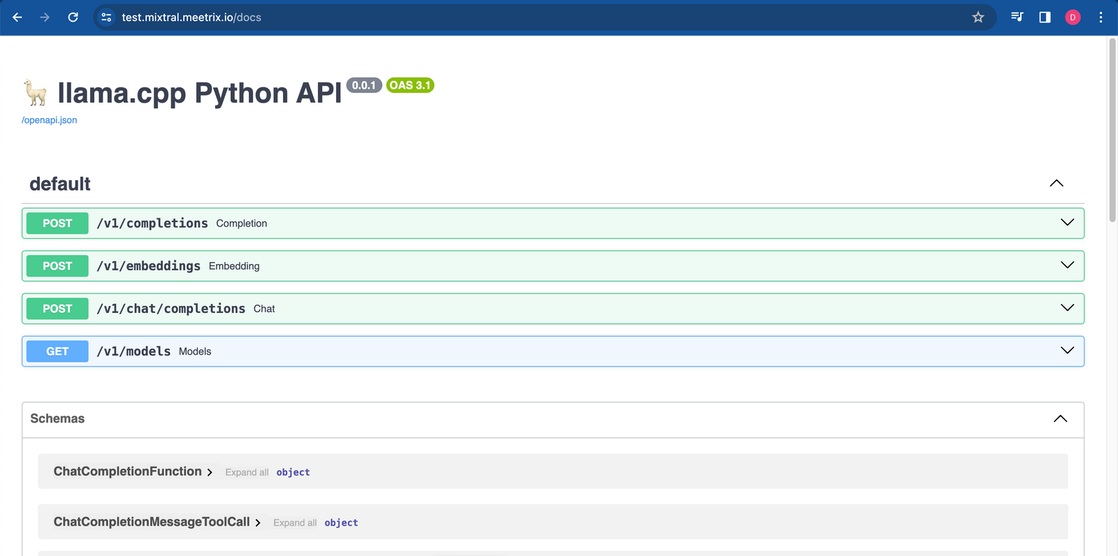 DeepSeek Coder API dashboard interface