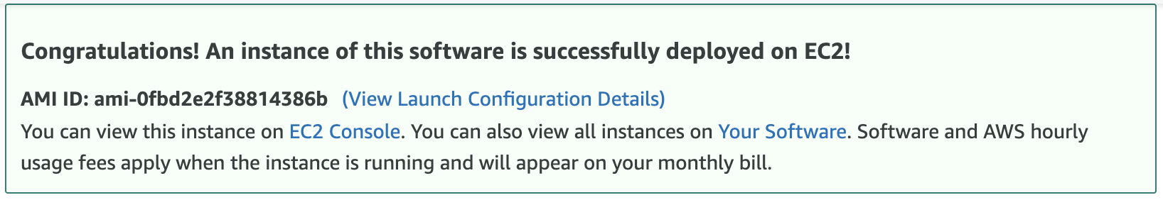 Launch EC2 instance and copy AMI ID