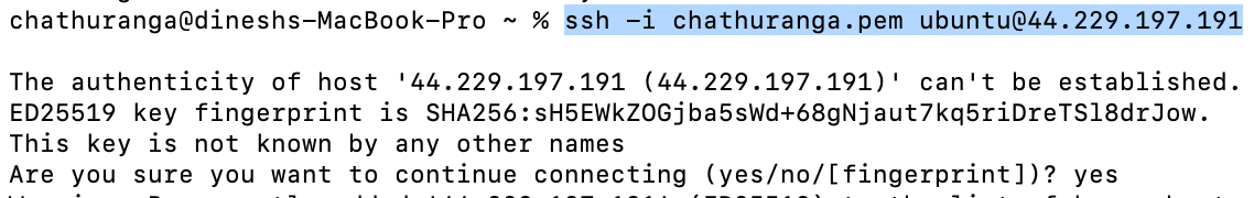 Logging into the Mistral server via SSH