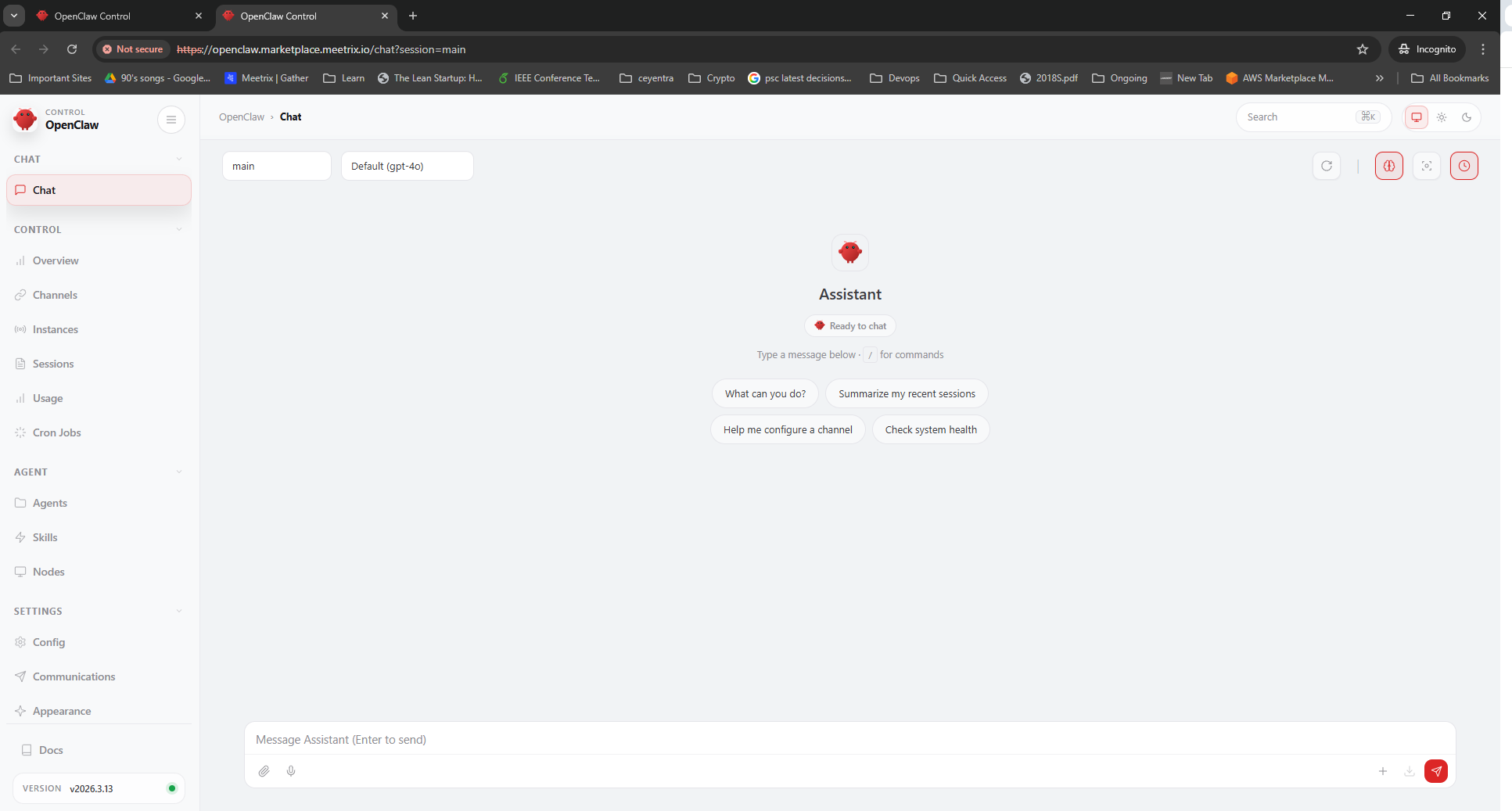 OpenClaw Dashboard through domain