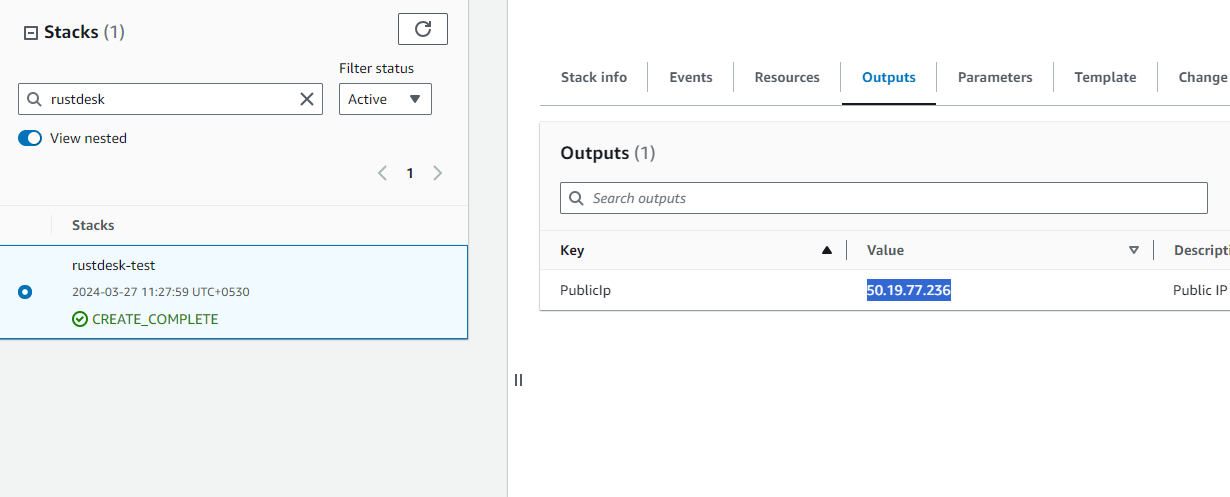 Rustdesk CloudFormation Stacks