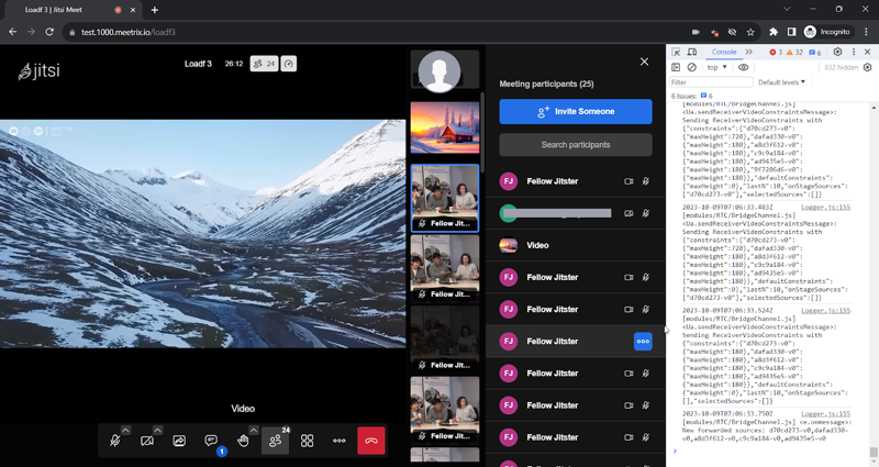 Exploración del límite de Jitsi Meet 07